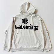 Balenciaga Classic Tape Pullover Print Hooded Sweatshirt Tees - Long Sleeve - 4
