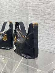 Medium Dior Voyage Bag Black Flat Macrocannage Grained Calfskin 28x18x12cm - 3