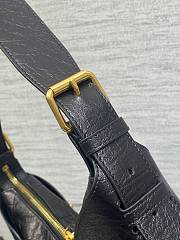 Medium Dior Voyage Bag Black Flat Macrocannage Grained Calfskin 28x18x12cm - 2