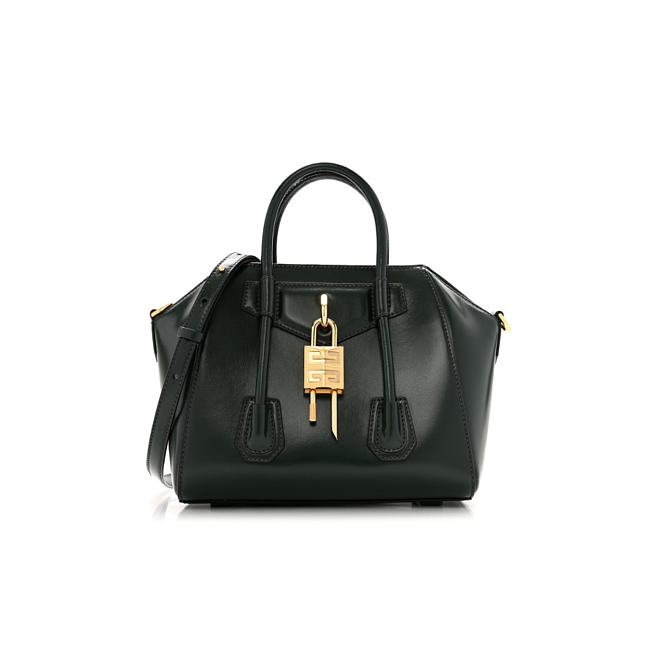 GIVENCHY Box Calfskin Mini Lock Antigona Black Shoulder bag 20x22x13cm - 1