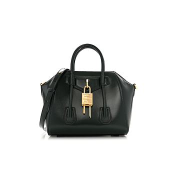 GIVENCHY Box Calfskin Mini Lock Antigona Black Shoulder bag 20x22x13cm