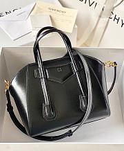 GIVENCHY Box Calfskin Mini Lock Antigona Black Shoulder bag 20x22x13cm - 4