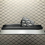 Dior Aqua Sandal Beige and Black Dior Oblique Jacquard - 4