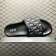Dior Aqua Sandal Beige and Black Dior Oblique Jacquard - 3