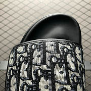 Dior Aqua Sandal Beige and Black Dior Oblique Jacquard - 2