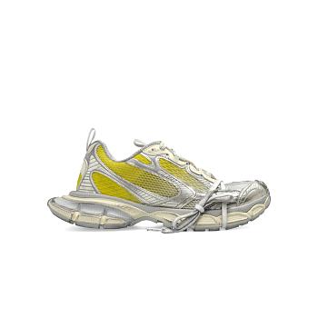 Balenciaga 3XL Panelled lace-up Sneakers - yellow/silver