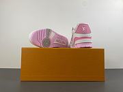 Louis Vuitton Pink Perforated calf leather Trainers 1AHWSC - 4