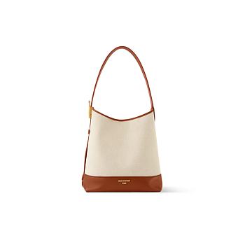 Louis Vuitton Low Key Hobo PM Ecru/Cognac 24x28x16cm