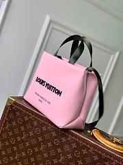 Louis Vuitton x Nigo Mini Shopper Tote Pink 26x20x10cm - 3