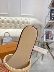 Louis Vuitton Cherry Lily Flat Mule x Takashi Murakami Raffia 1AHLRN - 6