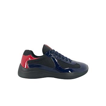 Prada America's Cup Low-Top Sneakers Navy/Red