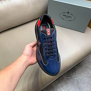 Prada America's Cup Low-Top Sneakers Navy/Red - 5