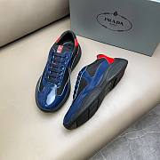 Prada America's Cup Low-Top Sneakers Navy/Red - 4