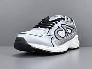 Dior B30 White Mesh Silver-Tone Metallic Calfskin 3SN279ZYG-H869 - 6