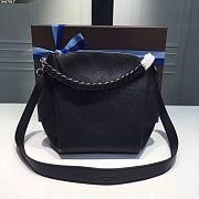 Louis Vuitton Tote Babylone Chain Monogram Mahina BB Noir Black 27x23x13cm - 6