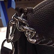 Louis Vuitton Tote Babylone Chain Monogram Mahina BB Noir Black 27x23x13cm - 3