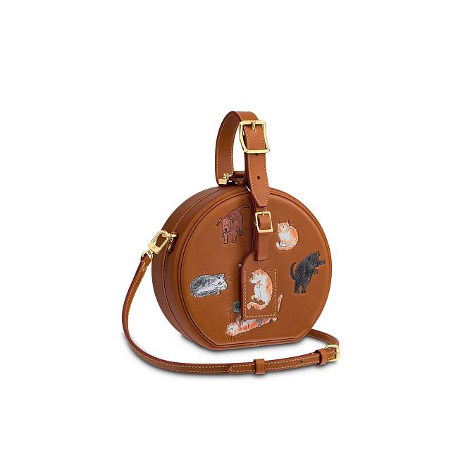 Louis Vuitton Petite Boite Chapeau Catogram Tan 18x17x8cm - 1