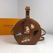 Louis Vuitton Petite Boite Chapeau Catogram Tan 18x17x8cm - 5