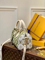 Louis Vuitton Speedy Bandouliere 20 Khaki Green/Beige/Cream 20.5x13.5x12cm - 5