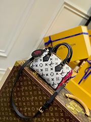 Louis Vuitton Speedy Bandouliere 20 Black/White 20.5x13.5x12cm - 5