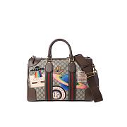 Gucci Courrier Soft Duffle GG Supreme Brown 43.5x29.5x17cm - 1