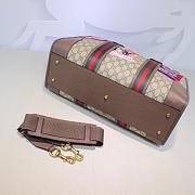Gucci Courrier Soft Duffle GG Supreme Brown 43.5x29.5x17cm - 4