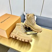 Louis Vuitton Checker Ankle Boot - Beige 1ACN8A - 4