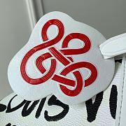 Louis Vuitton Keepall Bandoulière 50 Black/White 50x29x23cm - 2