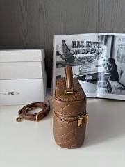 Saint Laurent Gaby Quilted Mini Tote Bag Brown 18cm - 4