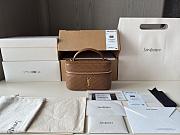 Saint Laurent Gaby Quilted Mini Tote Bag Brown 18cm - 3