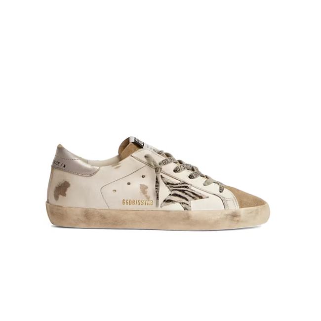 Golden Goose Super-Star Zebra Print Pony Skin Star (Women's) GWF00101.F002692.81571 - 1
