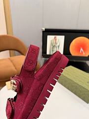 Sandalias con Doble G para mujer inlona GG negra - 5