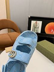 Gucci Double G sandals for Women - Blue - 6