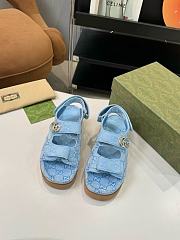 Gucci Double G sandals for Women - Blue - 2