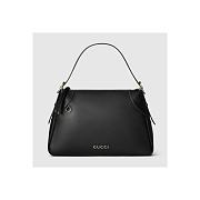 Gucci Emblem Large Shoulder Bag 'Black' 37x23x8cm - 1