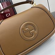 Gucci Blondie large top handle bag in brown leather 37x12x10cm - 2