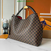 Louis Vuitton Graceful Damier Ebene MM Cerise Lining 50x30x15.5cm - 3