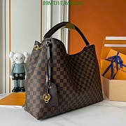 Louis Vuitton Graceful Damier Ebene MM Cerise Lining 50x30x15.5cm - 2