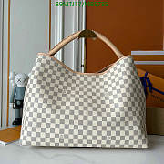 Louis Vuitton Graceful Damier Azur MM Rose Ballerine 50x30x15.5cm - 3