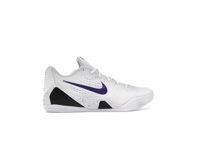 Nike Kobe 9 Elite Low EM Protro White Court Purple IH1401-100 - 1