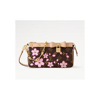 Louis Vuitton x Takashi Murakami Cherry Blossom Pochette Accessoires Sakura Brown M13666 22 x 13 x 4 cm 