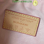 Louis Vuitton x Takashi Murakami Cherry Blossom Pochette Accessoires Sakura Brown M13666 22 x 13 x 4 cm  - 3