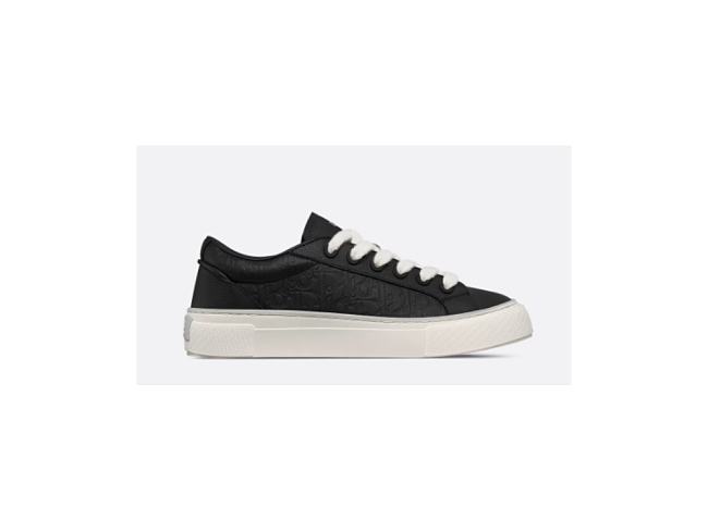 Dior B33 Spin Sneaker Black Grained Calfskin and Black Dior Gravity Leather 3SN303ZAY_H960 - 1