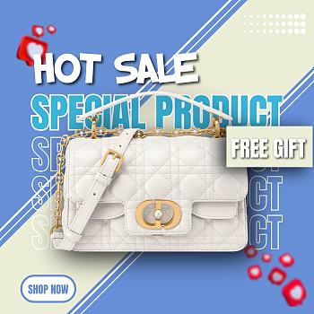 Small Dior Jolie Top Handle Bag Latte Cannage Calfskin 22 x 14 x 8 cm