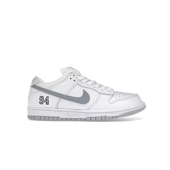 Nike SB Dunk Low Supreme 94 White Metallic Silver HQ8487-100
