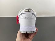 Nike SB Dunk Low Supreme 94 White Metallic Silver HQ8487-100 - 3