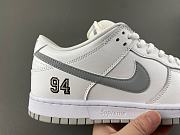 Nike SB Dunk Low Supreme 94 White Metallic Silver HQ8487-100 - 5
