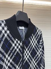 Burberry Check Wool Blend Bomber Jacket 81106321 - 3