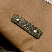Gucci Softbit Maxi Shoulder Bag Forest Green Leather W46cm x H26cm x D16cm - 4