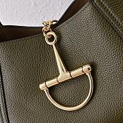 Gucci Softbit Maxi Shoulder Bag Forest Green Leather W46cm x H26cm x D16cm - 6